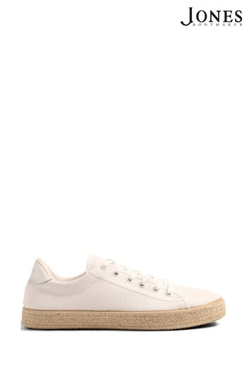 Jones Bootmaker Raffia Tennis White Shoes (N37332) | £69