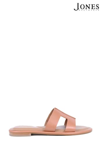 Jones Bootmaker Lilli Leather Natural Mule Sandals (N37338) | £79