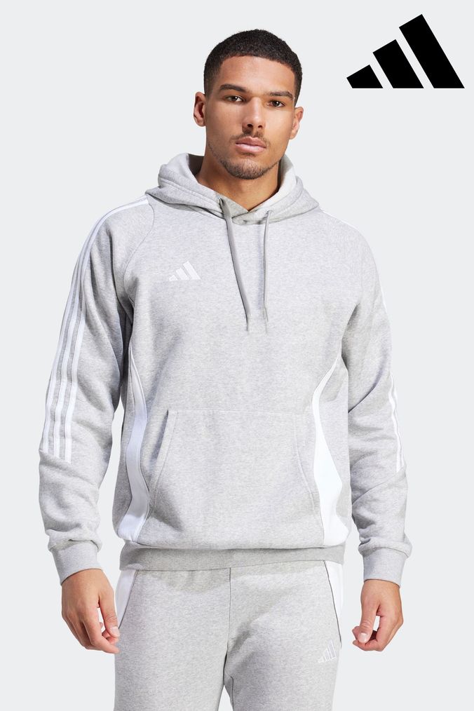 adidas Grey Hoodies adidas Mens Grey Zip Up and Pullover Hoodies Next UK
