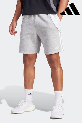 adidas Ftwwht Grey Tiro 24 Sweat Shorts (N37394) | £30
