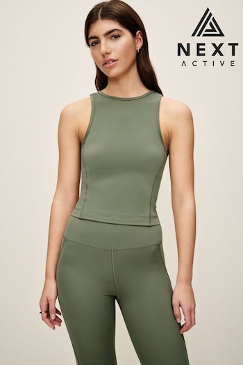 Olive Green Supersoft Active Tank (N37574) | £18