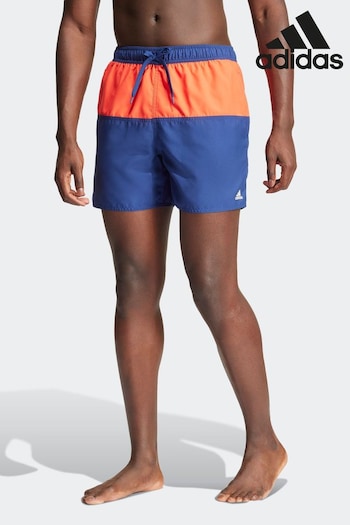 adidas sandals Blue Colorblock Clx Swim Shorts (N37618) | £30
