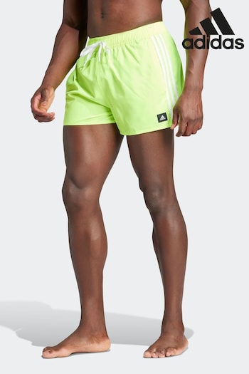 adidas Green 3-Stripes Clx Very-Short-Length Swim Orange Shorts (N37649) | £35
