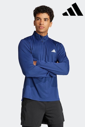 adidas Blue Train Essentials Training Long Sleeve Sweatshirt (N37656) | £38