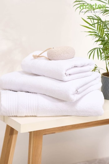 Martex White Eco Pure Cotton 650gsm Towel (N37761) | £20 - £30