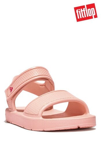 FitFlop Kids Toddler Pink iQushion Ergonomic Back-Strap Sandals (N37830) | £30