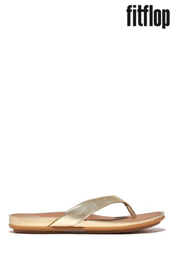 FitFlop Natural Gracie Leather Flip Flops (N37836) | £70