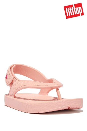 FitFlop Kids Toddler Pink iQushion Ergonomic B/Strap Flip Flops (N37855) | £22