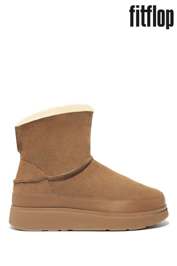 FitFlop Gen-Ff Mini Double-Faced Shearling Brown Boots (N37871) | £155