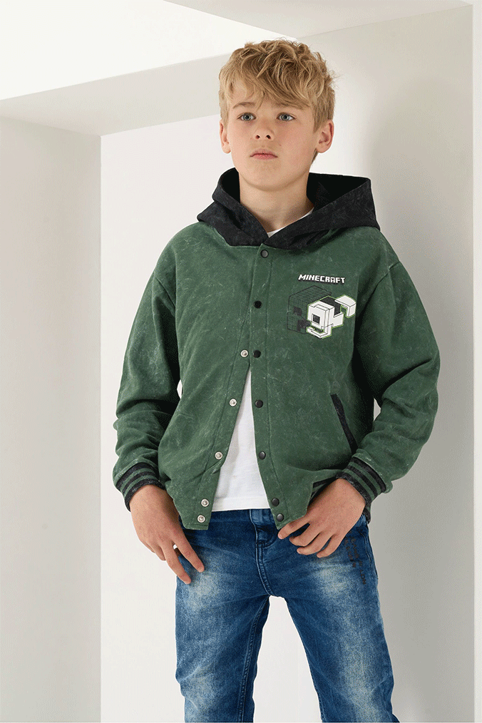 Boys grey discount bomber jacket