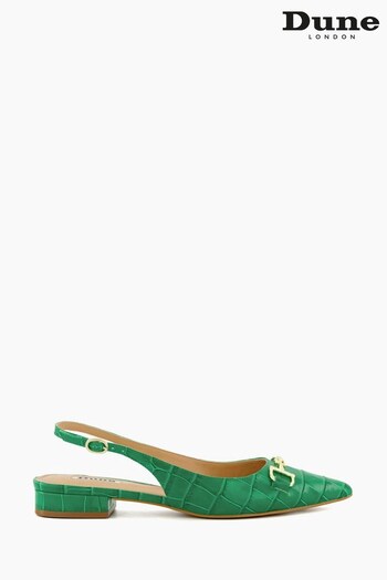 Dune London Green Hopeful Snaffle Slingback Sandals (N37935) | £85