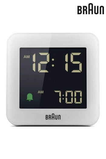 Braun White Alarm Clock (N37968) | £37