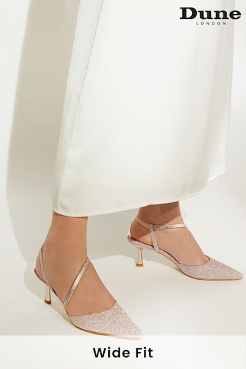 Dune London Natural Wide Fit Citrus Asymmetric Courts (N37980) | £80