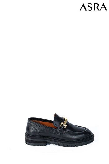 ASRA London Francine Leather Croc Effect Loafers (N38000) | £90