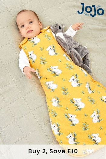 JoJo Maman Bébé Mustard Koala Print 2.5 Tog Baby Sleeping Bag (N38023) | £28