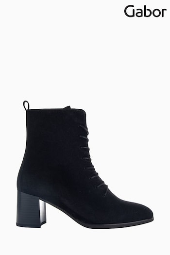 Gabor Balfour Black Suede Ankle Boots (N38069) | £125