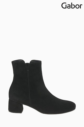 Gabor Abbey Black Suede Ankle Boots (N38072) | £125