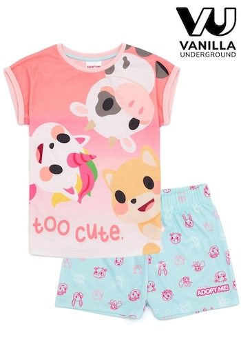 Vanilla Underground Pink Adopt Me Girls Licensing Short Pyjamas (N38136) | £16