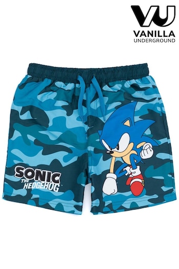 Vanilla Underground Blue detail Sonic The Hedgehog Licencing Swim style Shorts (N38140) | £16