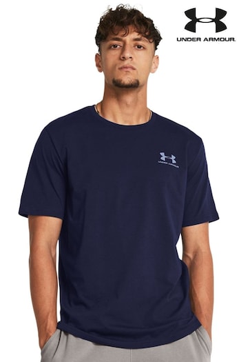 Under Armour Navy Blue Left Chest Logo T-Shirt (N38198) | £25