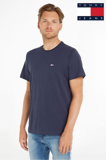 Tommy Jeans Blue Classics Organic Cotton T-Shirt (N38271) | £35