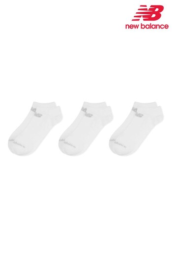 New Balance White Multipack No Show Trainer Liner Socks (N38420) | £10