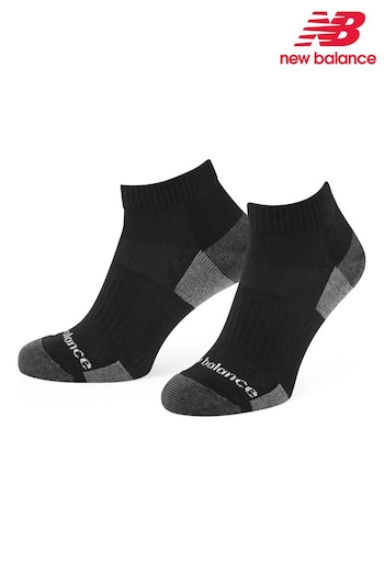 New Balance Black Multipack Cushioned Low Cut Socks (N38422) | £13