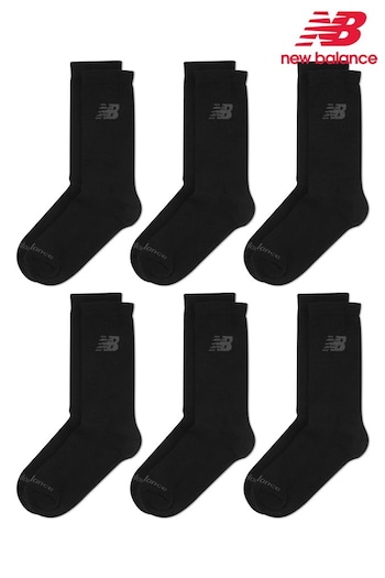 New Balance Black Multipack Sports Cushioned Crew Socks (N38430) | £20