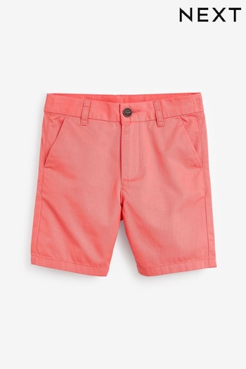 Coral Pink Chino Shorts c17 (3-16yrs) (N38633) | £7.50 - £12.50