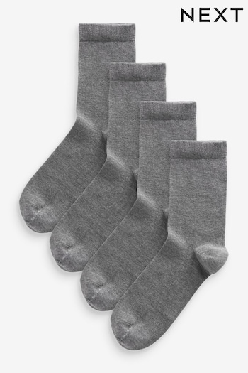 Dark Grey Modal Ankle Socks 4 Pack (N38640) | £9