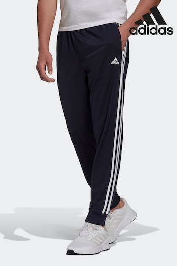 adidas Black Sportswear Essentials Warm Up Tapered 3-Stripes Joggers (N38674) | £35