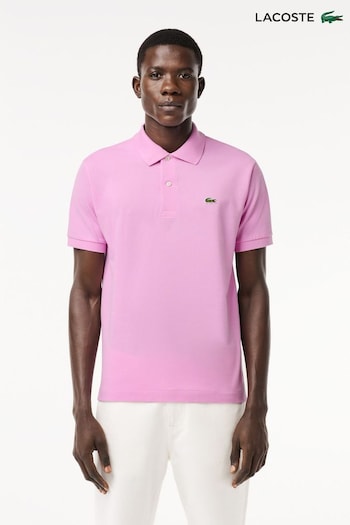 Lacoste Pink Core Essentials Men Short Sleeve Polo Shirt (N38732) | £95
