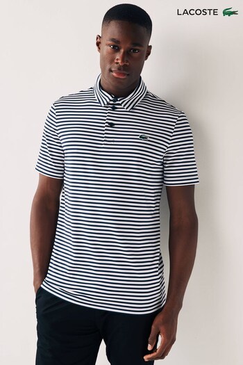 Lacoste Golf Ultra-Dry Striped Polo Shirt (N38750) | £105