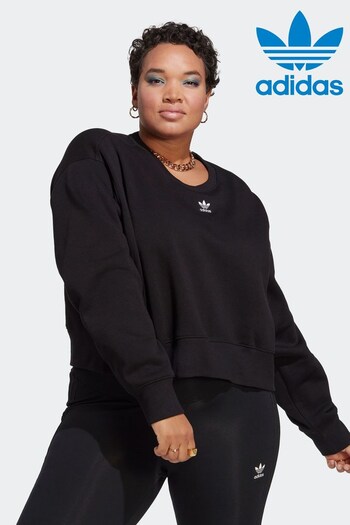 adidas Originals Adicolor Essentials Crew Black Sweatshirt (N38780) | £45