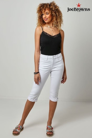 Joe Browns White Essentials Stretch Capri Trousers (N38829) | £29