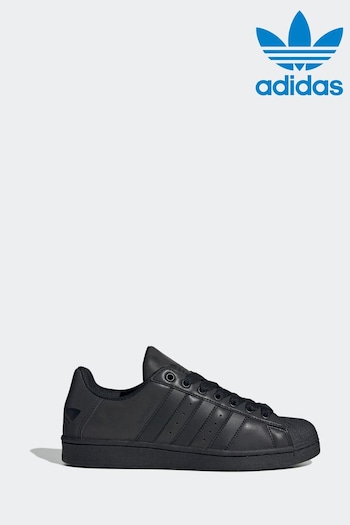 adidas Originals Superstar Black Trainers (N38830) | £90