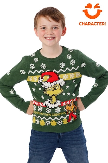 Character Green The Grinch Christmas Jumper (N38982) | £27