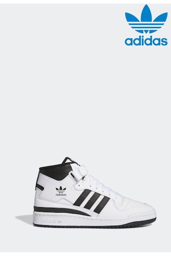 adidas Originals Forum Mid Black Trainers (N39011) | £100