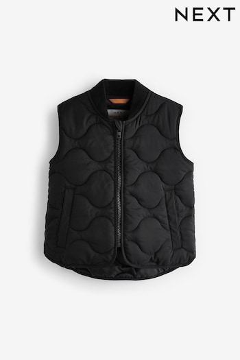 Black Quilted Gilet (3mths-10yrs) (N39026) | £18 - £22