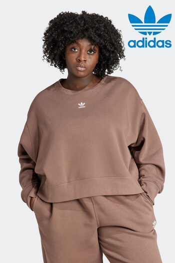 adidas Originals Adicolor Essentials Brown Crew Sweatshirt (N39082) | £45