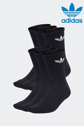 adidas supernova Black TRE CRW Socks 6 Pairs (N39105) | £20