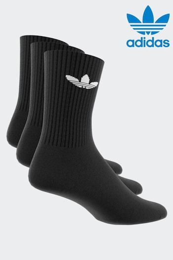 adidas bralette Originals Trefoil Cushion Crew Socks 3 Pairs (N39137) | £13