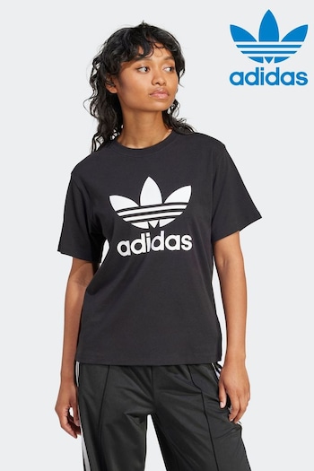 adidas bb6390 Originals Trefoil Black Regular T-Shirt (N39178) | £25
