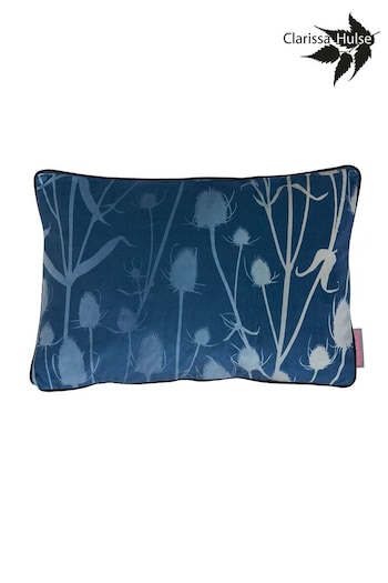 Clarissa Hulse Blue Teasel Cushion (N39401) | £55