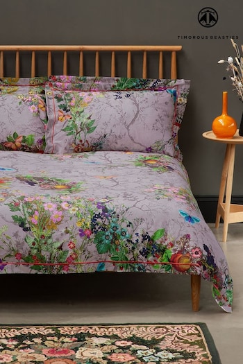 Timorous Beasties Pink Bloomsbury Garden Bed Set (N39480) | £90 - £145