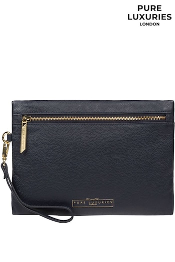 Pure Luxuries London Chalfont Leather Clutch Bag (N39489) | £35