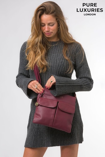 Pure Luxuries London Soames Leather Cross Body Bag (N39493) | £49