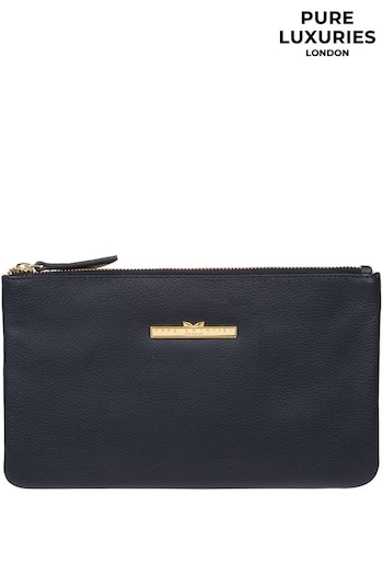 Pure Luxuries London Arlesey Leather Clutch Bag (N39498) | £29
