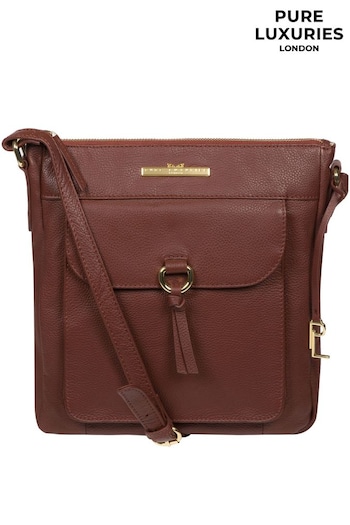 Pure Luxuries London Holbroke Leather Shoulder Bag (N39502) | £49
