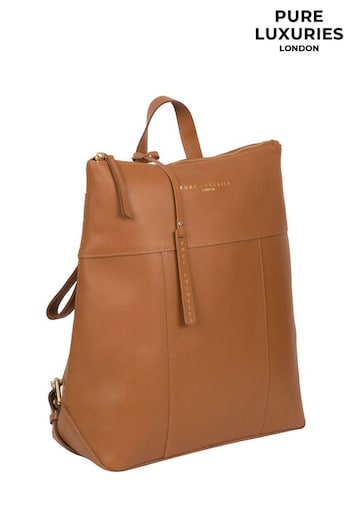 Pure Luxuries London Hastings Vegetable-Tanned Leather Backpack (N39503) | £59